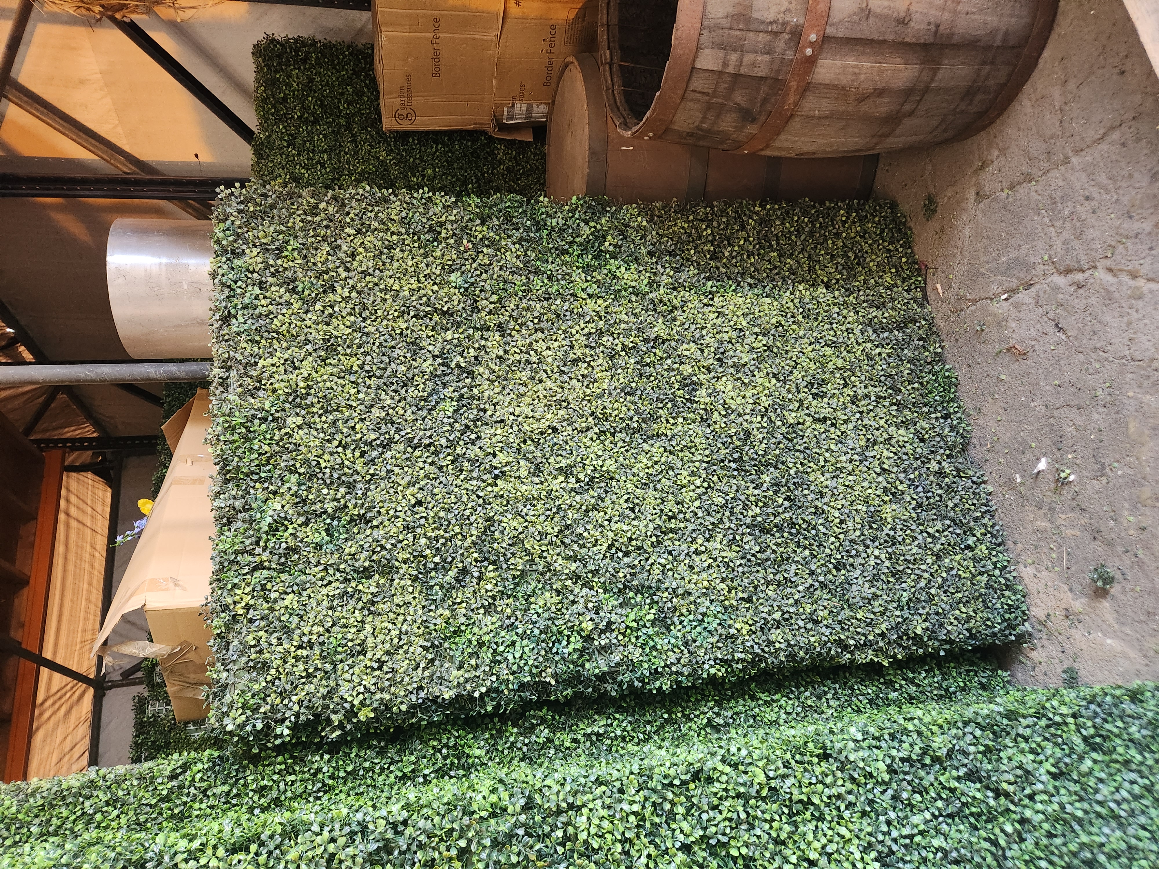 4x6 artificial box hedges