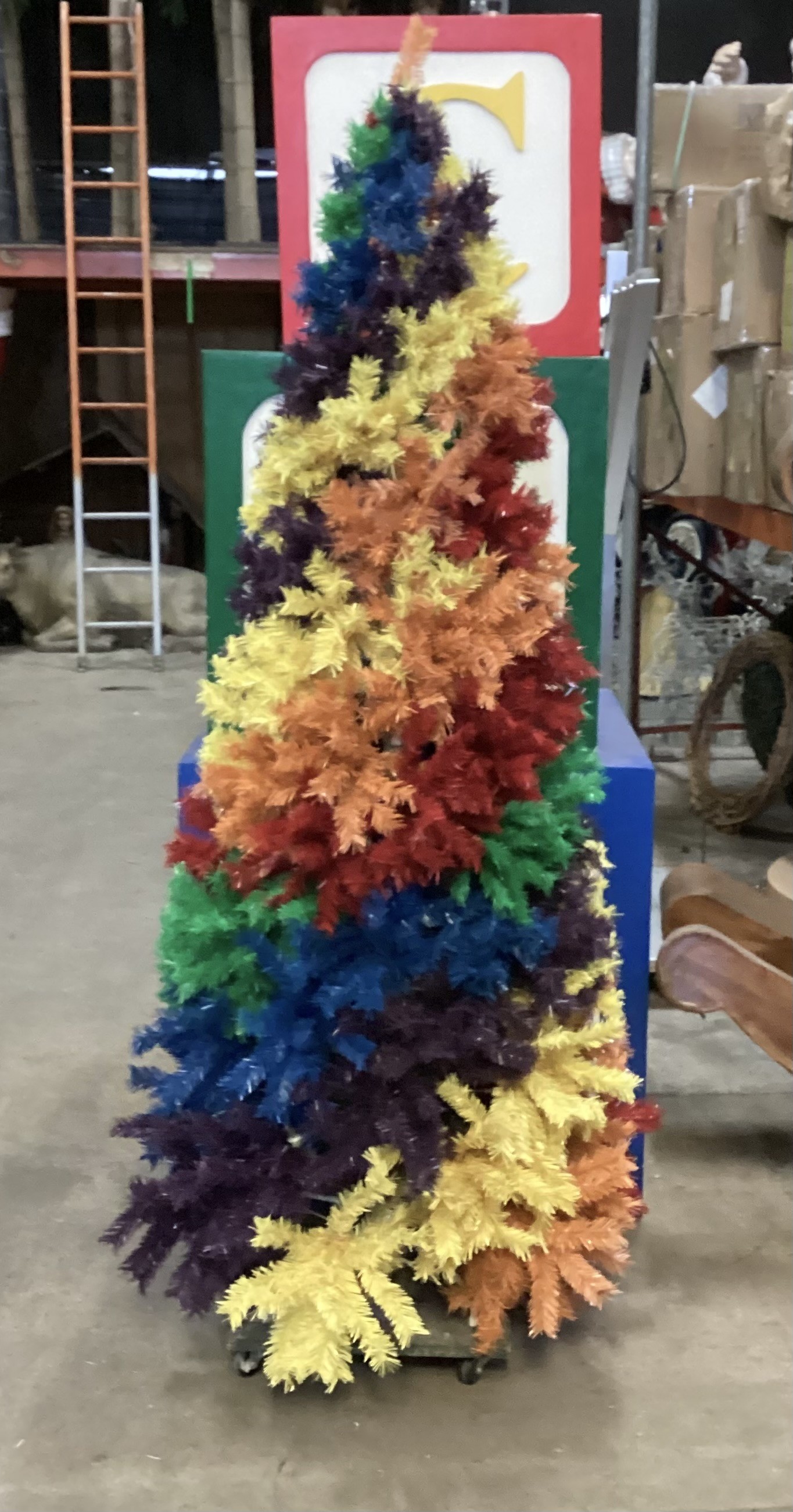 Rainbow Artificial Tree 7 ft