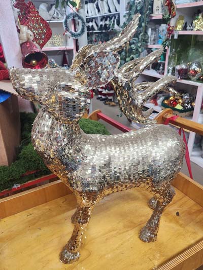 Gold sequined Reindeer buck 24
