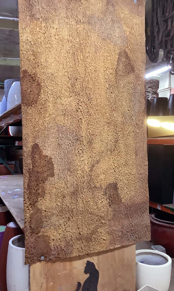Bark skin reddish brown 4x6ft