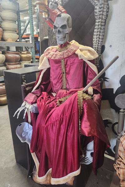 Royal skeleton on throne