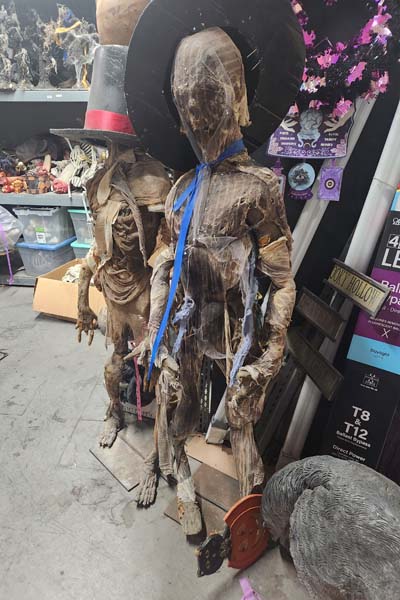 Raggedy skeletons with hats