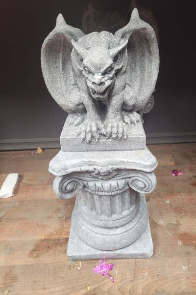 Gargoyle on a column