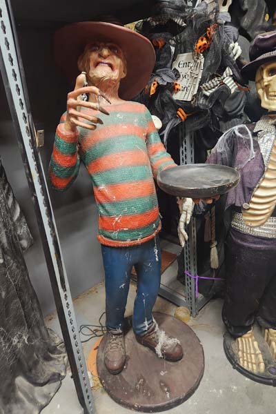 Scary dude handing out candy