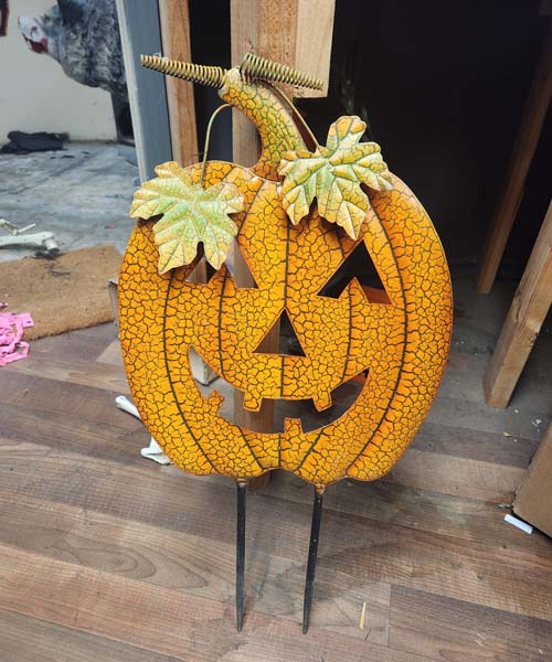Pumpkin yard sign