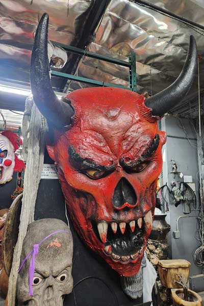 Large devil face wall decoration