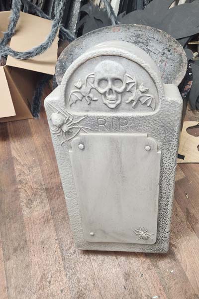 Plastic grave markers