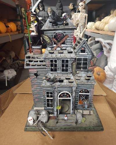 Creepy haunted miniature house