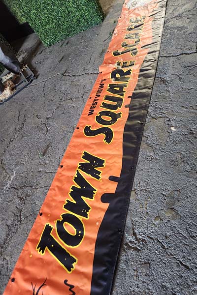 Town Square Halloween banner
