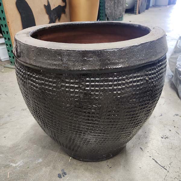 Ceramic hammered pot 15.5x118 tall