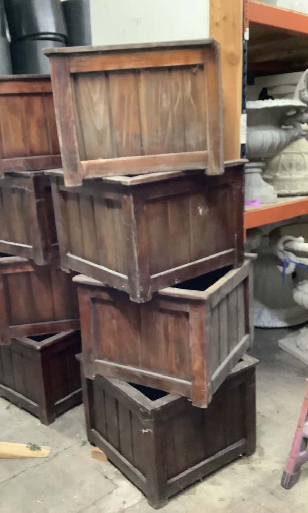 Rustic Wood Planter Box 24