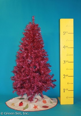 Christmas Tree: Hot Pink Tinsel