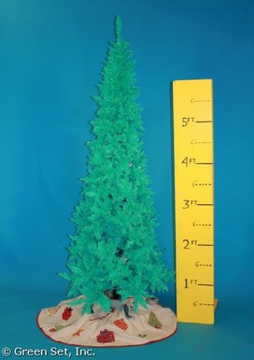 Christmas Tree: Aqua Tinsel or Slim