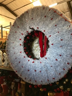 Wreaths 6 ft. White Tinsel example