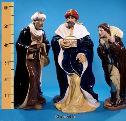 Life Size: Wisemen and Shepherd Nativity