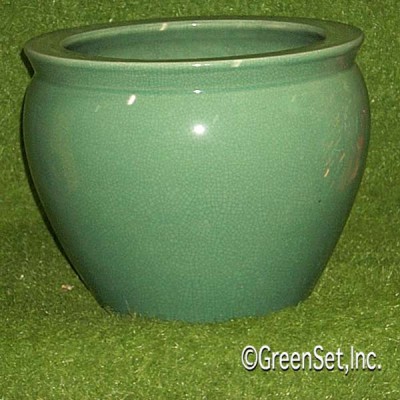 Celedon Fishbowl Pots