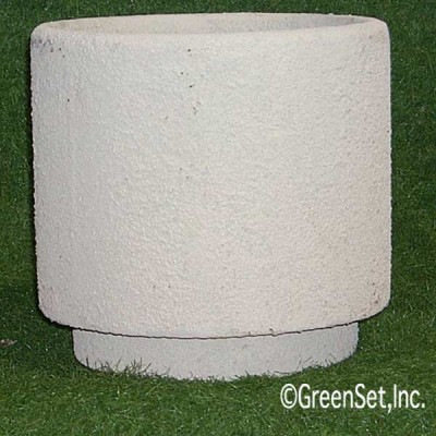 Poly Acrylic Round Textured Pots Assorted Colors