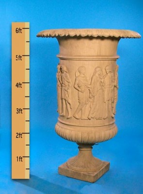 Large Roman / Greek Urn 4.5ft w x 6ft tall